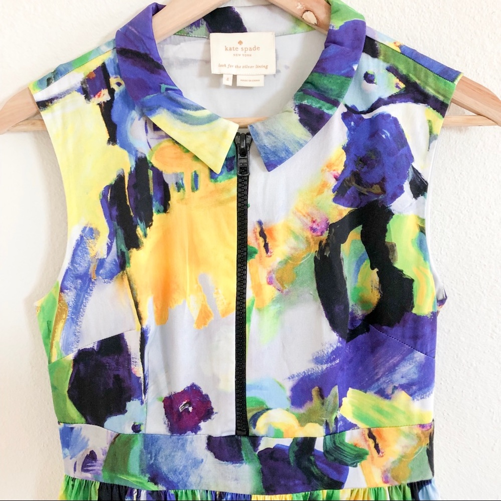 SOLD NWOT Kate Spade Carissa Watercolor Dress - Picture 3 of 7